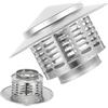 Generico 40/50/63/75 Mm Cappello Per Camino, Cappellino Per Camino In Acciaio Inox 304, Fumaiolo Comignolo Cappello, Copertura Per Canna Fumaria, Tappo Di Sfiato Antipioggia(63 mm/2.5 in)