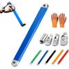 Gienslru Set Chiave di Estensione Offset, Chiave Offset, Chiave Prolunga Offset, 39 cm, Coppia Massima 72 Nm, con Adattatori 1/4, 3/8 e 1/2, per Riparazioni Auto (A)