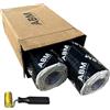 ABM enjoy the silence ABM Alubutyl 2 rotoli (2,5 mm x 40 cm x 5 metri) insieme, 2 m², tappetino isolante anti drone, isolamento acustico per auto
