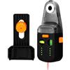 TEKCOPLUS Strumento livellatore laser, 4 in 1 livella da parete con laser linea/trapano collettore di polvere/ventosa elettronica e staffa da parete, livello ricaricabile per appendere quadri, costruzione fai