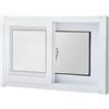 ZIHQRgE Finestra di Ricambio per Seminterrato da 40x40cm 40x80cm 50x60cm 80x60cm Finestre Scorrevoli con Zanzariera per Capannone, Casette, Garage(HXW 50X80CM)