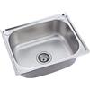 DESHVA Lavello da Cucina Fatto A Mano Insetto Quadrato in Acciaio Inossidabile Singola Ciotola Undermount Lavello da Cucina con Scarico Rifiuti Robusto Facile da Pulire Lavello420mm X 370mm