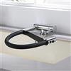 ZPSPZ Rubinetto Lavello Cucina Pieghevole Sottofinestra Girevole In Ottone Multifunzione Miscelatore Cucina Abbattibile Pieghevole-Cromo