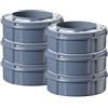 Tommee Tippee Ricariche per Sistema Avanzato di Smaltimento Pannolini Mangiapannolini, 6 Pezzi, Compatibile con i Contenitori Sangenic TEC E Twist and Click, Grigio, 6 Unità (Confezione da 1)