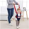 WIKEA Camminare Assistente Per Bambini, Cintura Bimbo Bretelle di Sicurezza per Bambino Sostegno Portatile, per Aiutarlo a Camminare Cintura Protettiva (Azul)