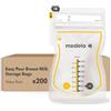 Medela Easy Pour Breastmilk Storage Bags, 200 count 210ml, Disposable Leakproof Breast Milk Bags with Milk Protection, Recyclable & BPA Free