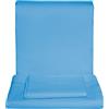 CANGOO CARE CangooCare© Pram Basic Set Lenzuola 3 Pezzi Per Carrozzina, Navicella Neonato, 100% Cotone Oeko-Tex, 1 Lenzuolo Con Angoli, 1 Lenzuolo Di Sopra, 1 Federa, Blu