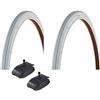 CicloSportMarket 2 COPERTONI COPERTURE Pneumatici 24 x 1 3/8 + 2 x Camere d'Aria Omaggio - Carrozzina/Sedia A ROTELLE