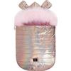 GaGa Dumi GaGaDumi Teddy sacco coprigambe invernale, seggiolino con cerniera, borsa per coccole, coperta per bambini, carrozzina, testiera lavabile, adatto a tutti i passeggini e seggiolini (T01-Rose Gold)