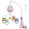 Buhygn Giochi A Campana Del Letto Musicale, Spinner Del Presepe Musicale, Mobile A Prestito Rotante, Con Materiali Portatili E Facili Da Installare, Per Bambini, 40x25x48cm, Per Capezzale, Bassinet, Playpen,