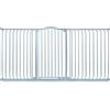Safetots Cancelletto di Sicurezza Extra Alto con Parte Superiore Incurvata, 188cm - 197cm, Grigio Opaco, Extra Alto con 100cm di Altezza, Montaggio a Pressione per Scale, Barriera di Sicurezza