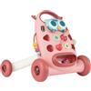 COSTWAY Primi Passi per Bambini, Girello Neonato con Giocattoli Montessori, Camminatore Educativo con Musica e Luci, Spazio di Conservazione, per Bambini 6-36 Mesi (Rosa, 57 x 42 x 45,5 cm)