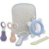 Bebeconfort Set toilette neonato, kit per la cura del neonato con Termometro, Forbici, Tagliaunghie, Pettine e Spazzola per Bambini, idea regalo nascita, colore Paper Boat