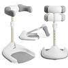 Ms BabyWorld - Supporto per vasca da bagno e doccia, con base antiscivolo, altezza e larghezza regolabile, pieghevole - Torre regolabile per bambinI - Aiuta il passaggio alla doccia in piedi (Grigio)