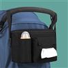 MOTTDAM Borsa Passeggino Borsa Organizer,Impermeabile Borsa per Passeggino Universale,Multifunzione borsa cambio neonato con Tracolla,Organizer Per Carrozzina Con Portabicchieri per Carrozzina (nero)