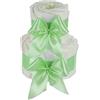 dubistda -WINDELTORTEN- Torta per pannolini fai da te, idea regalo per la nascita per ragazze (2 piani, verde)