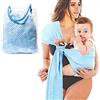 HINATAA Fascia per bebè regolabile, con anello ad acqua, traspirante, ad asciugatura rapida, in tessuto a rete, perfetto per l'estate, il nuoto, la piscina, la spiaggia (azzurro)