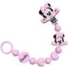 BABY J ART Catenella Portaciuccio in Silicone Personalizzata con Nome - Modello Bubble Charm - Clip Sicura - Idea Regalo Nascita - Topolina - Ultra leggera
