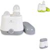 Cangaroo, scaldabiberon BabyDuo, per 2 biberon, sterilizzazione di piccole parti, colorazione:grigio