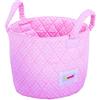 Minene - Cesto portaoggetti piccolo, colore: Rosa/Bianco a pois