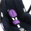 BambiniWelt by Rafael K. BAMBINIWELT - Set di imbottiture universali per seggiolino auto, compatibile ad esempio con Maxi Cosi Cybex (viola)