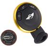 TEKLIGHT Kit Riparazione Chiave Slot FOB Shell VARI COLORI + batteria VL2020 / ML2020 Ricaricabile+ Logo non Originale per BMW Mini Cooper R56 3 Tasti (COVER ANELLO ORO + BETTERIA VL2020)