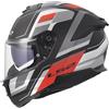LS2, Casco Moto Integrale STREAM II VINTAGE Matt Black Grey Red, XL