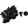 A ABSOPRO Rivetti in plastica spinta fermagli Type 8 mm, diametro foro 30 pezzi, colore: nero Sostituzione dell'articolo