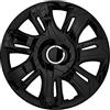 NRM Copricerchi Supernova Coprimozzi Set completo 4 elementi (Laccato nero, 15)