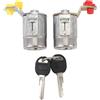 Aramox Set di Cilindri Anteriori per Serratura per Auto con Tasti 89056724, Cilindri per Serratura Auto in Metallo per Camion C K 1500 2500 3500, Anteriori Sinistro Destro