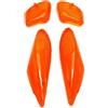 cyclingcolors 4x lente freccia protezione in plastica per lente indicatore di direzione anteriore posteriore arancione per moto scooter ciclomotore compatibile con mbk booster yamaha bw's