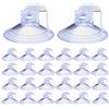 AccEncyc Ventose per parabrezza auto, 24 pezzi, ganci a ventosa per finestre, parabrezza, cucina, bagno (trasparente)