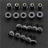 CSSPDM 10PCS 5 Millimetri Parabrezza Bullone Vite Kit Per Y&amaha YZF-R1 R6 R3 R25 XJ6 FJR1300 XT600 TDM850 900 Per Tmax Nmax Xmax 125 155(Nero)