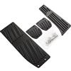 ZSXPBZL Pedali Auto,Copri Pedali Auto Pedali Di Riposo Del Piede In Alluminio Impostati Adatti Uso Adatto Per E30 E36 E46 E87 E90 E91 E92 E93 M3 M. Tech A MT Argento Nero Colore(Black 4PCS MT)