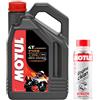 Motul Duo Olio Moto 7100 4T 10W-40, 4 Litri + Engine Clean 200ml