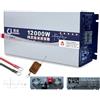 TINGBBAO Inverter Onda Sinusoidale Pura 3500W/5000W/6000W/8000W/10000W/12000W Trasformatore di Potenza DC 12V 24V 48V 60V 72V a AC 110V 220V 230V 240V Convertitore Tensione Auto Solare Inverter(12000W,12Vto220