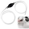 CarPlusStudio Pompa manuale - Pompa di travaso per acqua e benzina con tubo da 2 metri - Pompa portatile per auto, barche, moto - Pompa per olio, diesel e liquidi (10 mm)