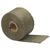Design Engineering Avvolgitore termico in titanio con tecnologia in pietra lavica, 5,1 cm x 10,7 m, avvolgimento termico per tubi di scarico, nastro flessibile per scarico, resiste a calore diretto a