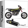MOTOTOPGUN arrow scarico omologato thunder alluminio nero fondello carby compatibile con fantic motor xef/xmf 125 2023 2024 mototopgun 52512akn