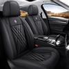 Generic Copri Sedili Per Auto Universale Per Toyota Yaris Cross SUV 2021-2025 2026, PU In Pelle, Impermeabile, Traspirante, Airbag Compatibile，Inodore(Black)