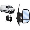 Generic Alta Qualità Aftermarket Specchietto Manuale Destro NV400 2010 Retrovisore DX Dal 2010-2023 Braccio Corto,Freccia Integrata