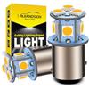 Ruiandsion 2PCS LED Bianco Caldo 1157 BAY15D Lampadine LED P21/5W AC/DC 6-30V 6V 12V 24V Lampadine di Ricambio No-Polari per Luci di Retromarcia,Freno,Posteriori e Illuminazione Interna per Camper RV