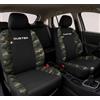 Auto Accessori Lupex | Coprisedili Auto Compatibili con Duster dal 2010 al 2024, Colore Nero Mimetico Verde, Made In Italy, Tessuto Policotone, Fodere Sedili Anteriori e Posteriori