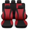 Susy Shop Coprisedili Auto Universali Kit Coprisedile Anteriore e Posteriore Confortevole E Traspirante, Fodere Protezione Per Sedili Utilitarie Medie Piccole, No Suv (LS06-ROSSO)