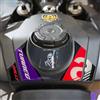 labelbike - Adesivo 3D Moto Paraserbatoio Protezione e Decorazione in Resina compatibile con Aprilia Tuareg Rally 660 - Colore Carbonio Rosso Viola Nero