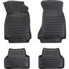 ELMASLINE 3D Tappetini Gomma per Audi A4 (B8) 2007-2015 | Bordo Extra Alto | Tappetini Auto