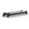 NORDRIVE N40000 PRO-Slider Evo Aluminium PS-60, portasci per Barre da Tetto - Argento