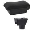 YAKISA Bracciolo Auto Centrale Per Dacia Per Duster 2 2010-2019 2011 2012 2013 2014 2015 2016 2017 2018 Per Bracciolo Console Portaoggetti USB Accessorio Bracciolo Box Poggiabraccio Vano Portaoggetti(B2 Blac