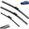 Autopixl Set spazzole tergicristallo anteriori e posteriori compatibili con Skoda Octavia NX A8 Estate 2019-2023 Parabrezza Finestra parabrezza 26+19+14