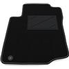 Somer Car Tappetino Auto Solo Lato Guida 1pz Compatibile con Citroen C1 2005-2014 - 1 clip di fissaggio | 1 Tappeto su Misura in Moquette